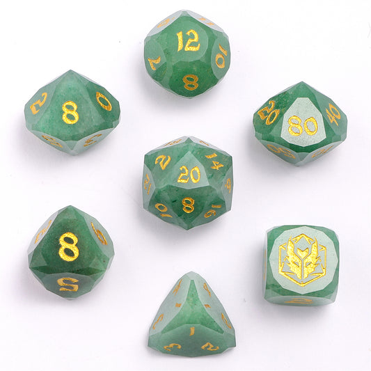 Dragon’s Hoard Luster Cut Dice Set - Jade