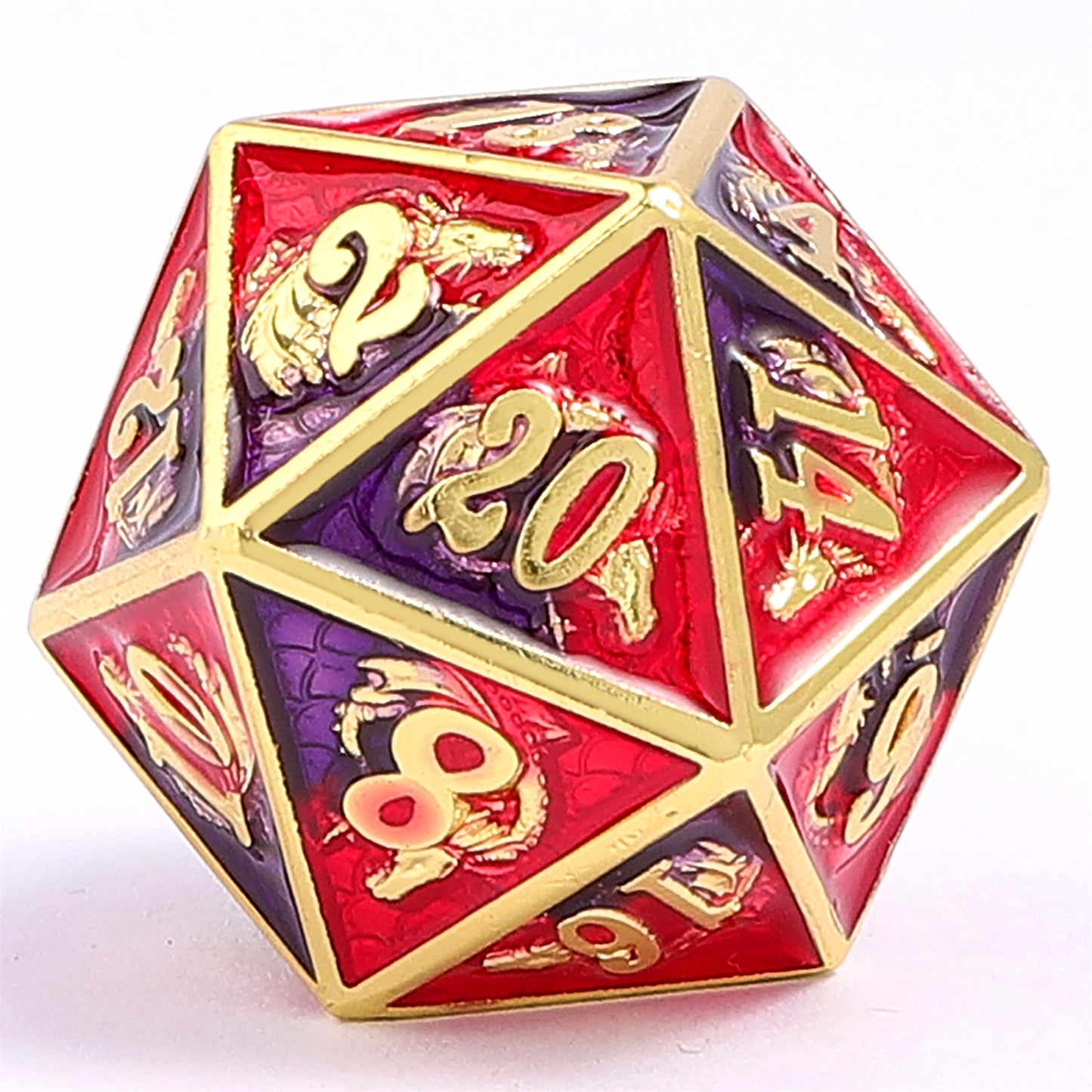 RPG用ゴールド&レッド&ブルードラゴンダイスセット