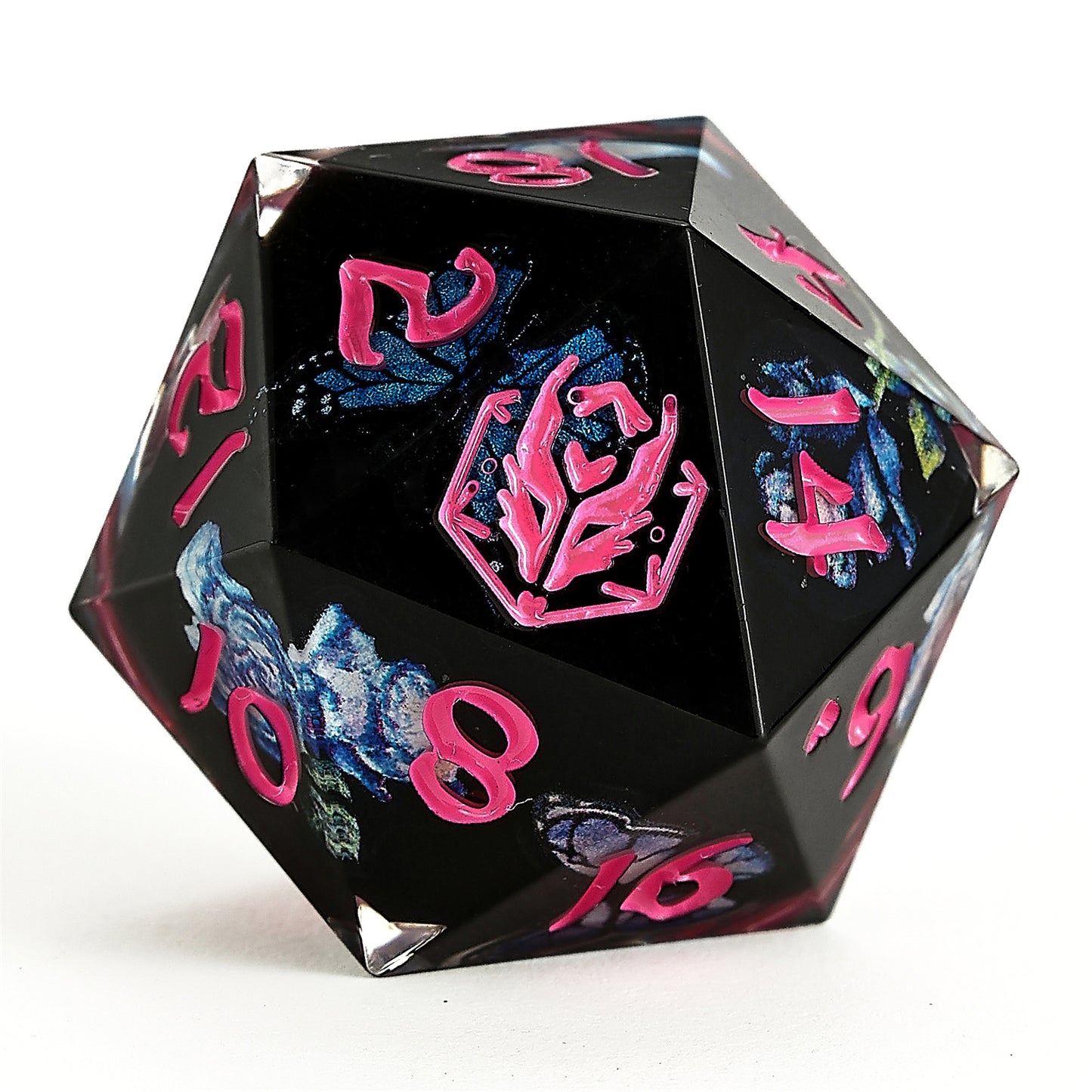 Captured Magic Sharp Edge Resin Dice Set - Vintage Handbag