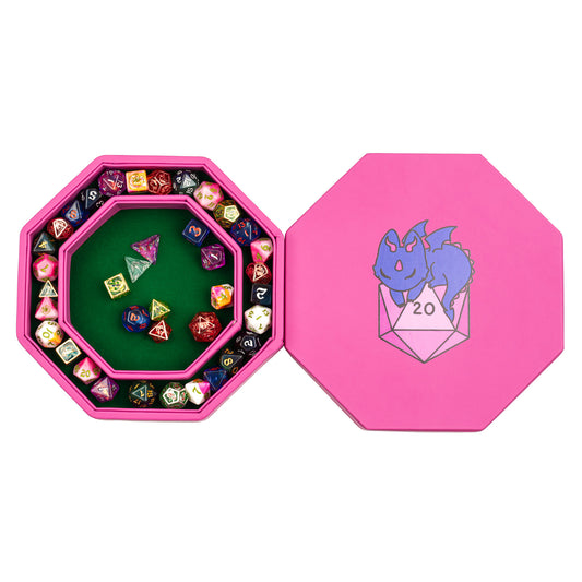 ヒーローズ ホード ダイス トレイとキーパー ドラゴン (D20 付き)