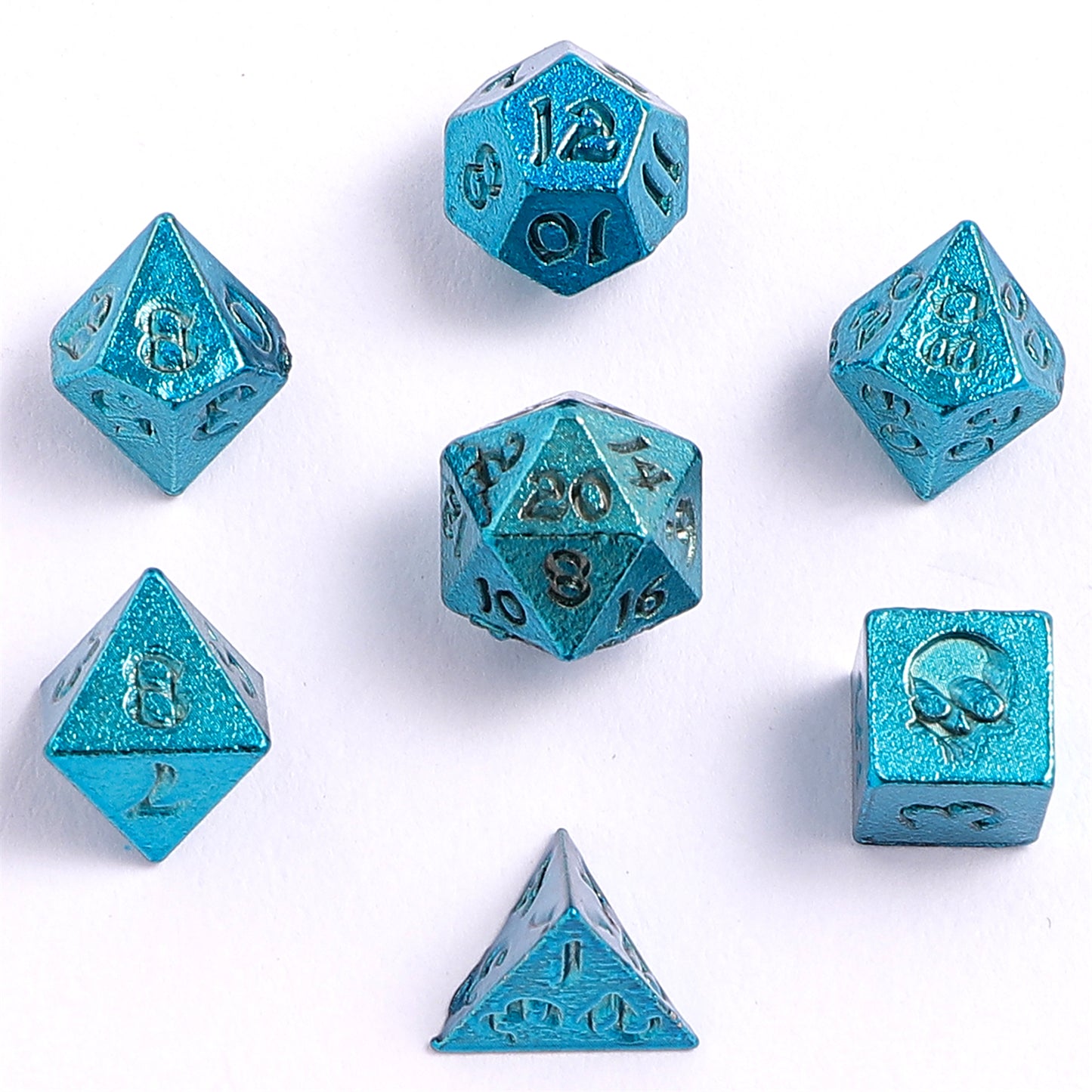 Unseeli Tiny Dice Set in Potion Bottle - Blue