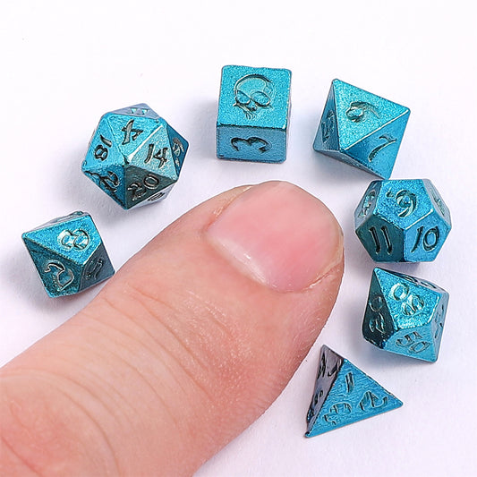 Unseeli Tiny Dice Set in Potion Bottle - Blue