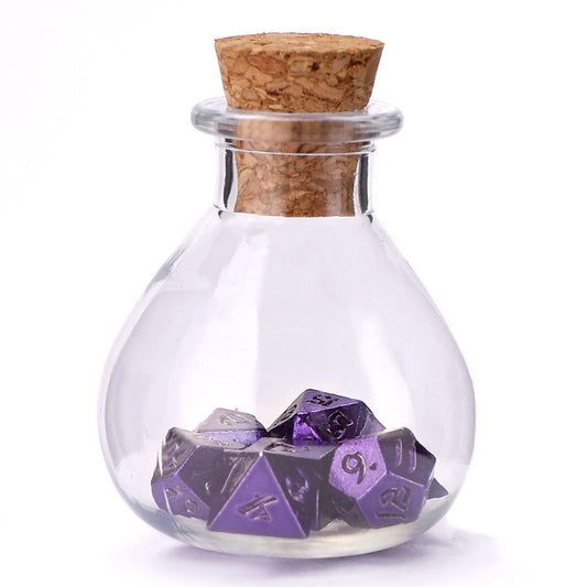 Unseeli Tiny Dice Set in Potion Bottle - Purple