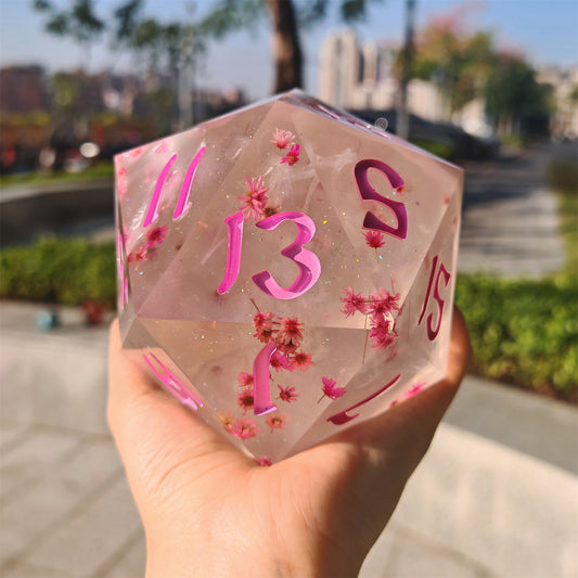 Captured Magic 100mm Chonk D20 - Sakura Cherry Blossom