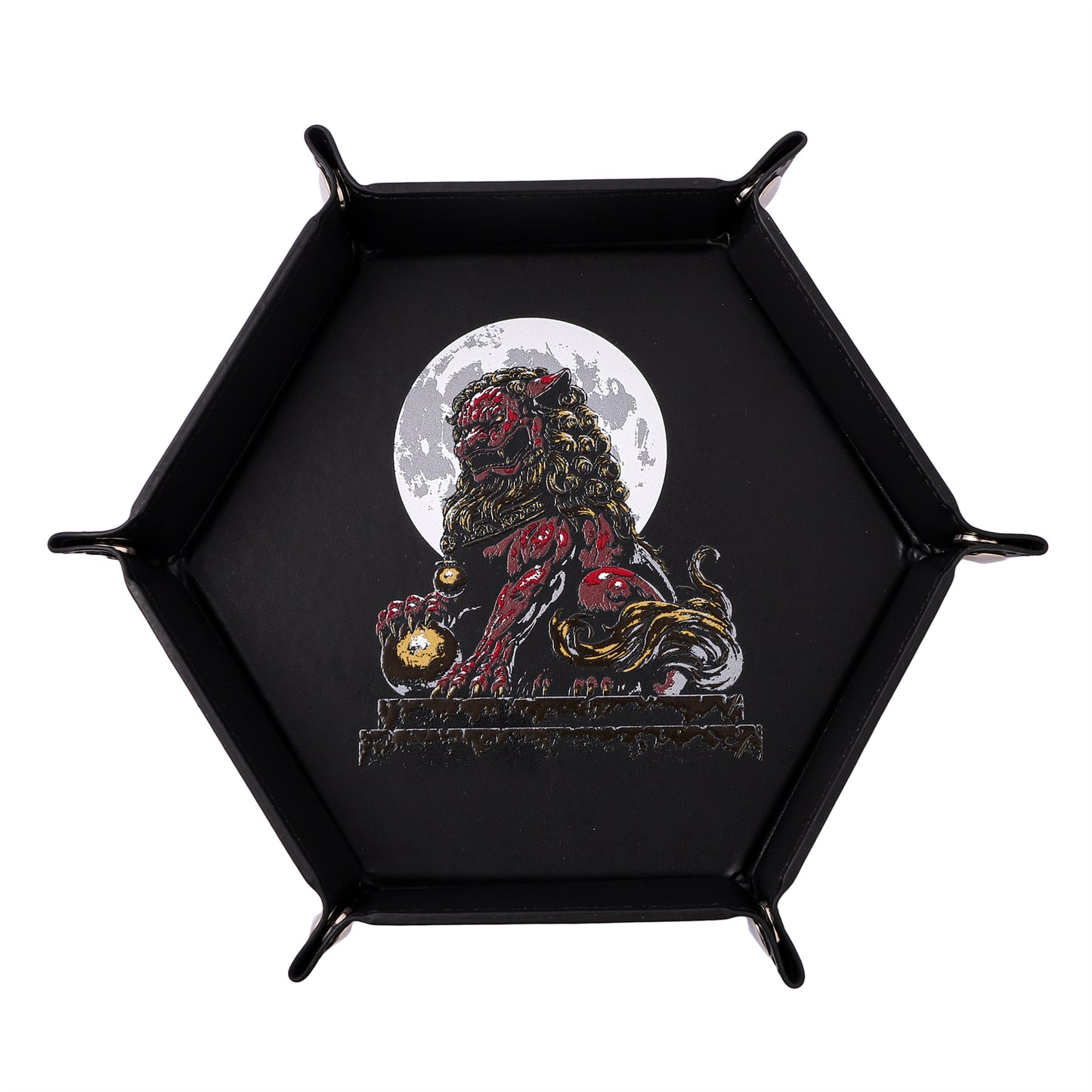 Table Armor Dice Tray with Fine Arts - Foo Dog