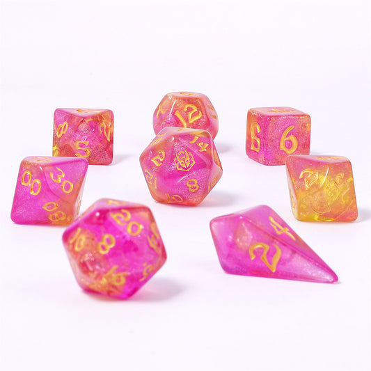 8 PCS Polyhedral RPG Dice set - Dragon Bait