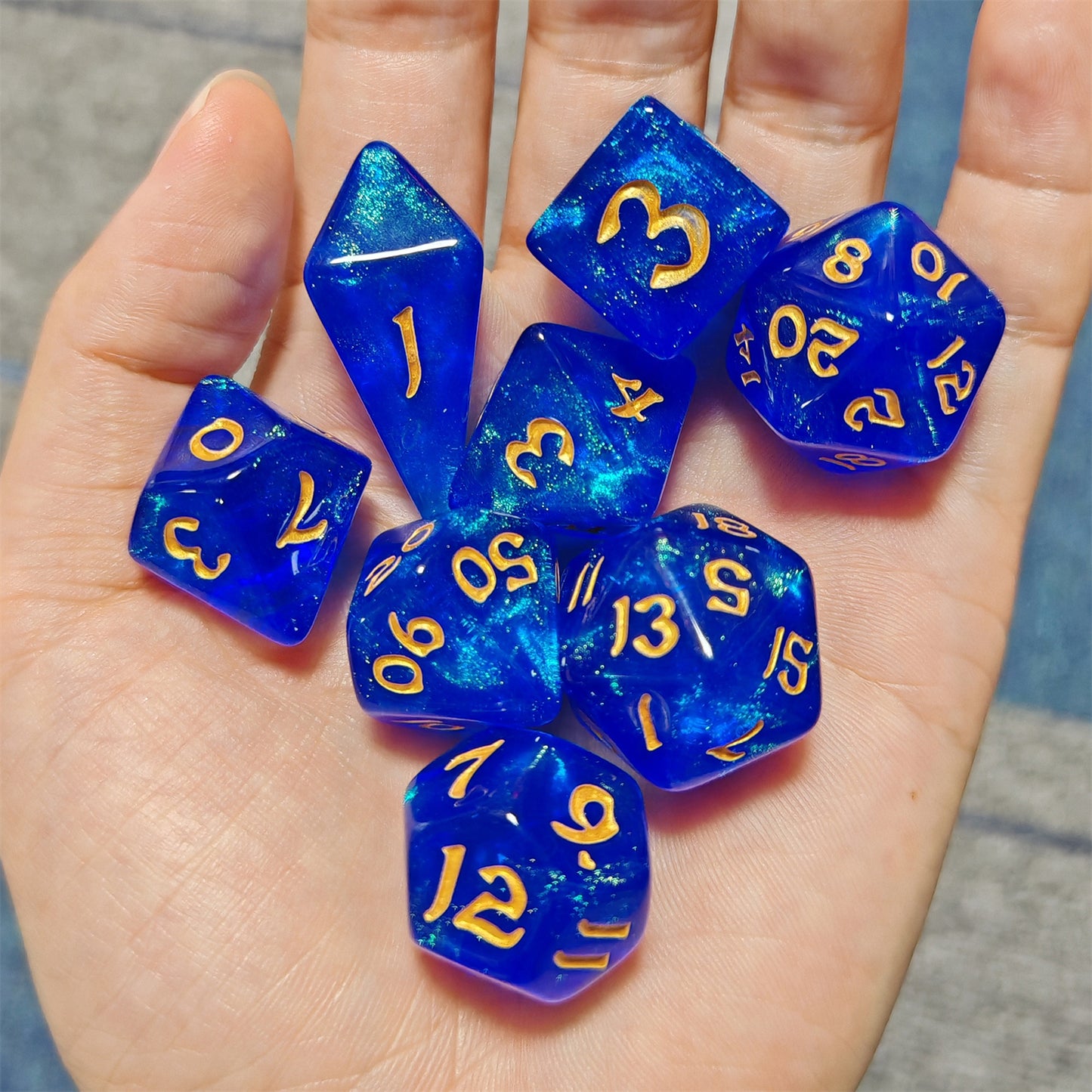 8 PCS Polyhedral RPG Dice set - Cantrip