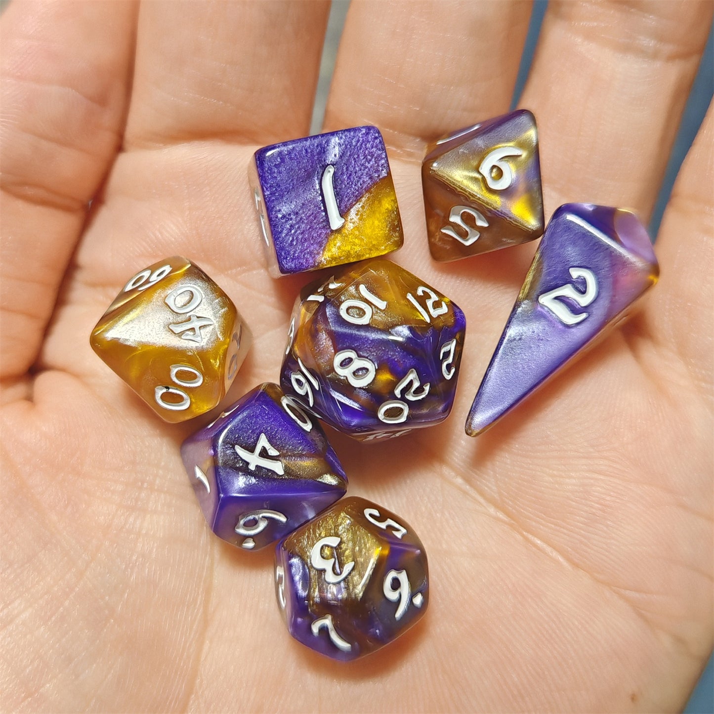 Mini Polymer RPG Dice Set - Magister Robes