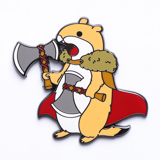 Quest's Reward Fine Art Class Pins: Wyatt Rumblepelt-Prairie Dog Barbarian