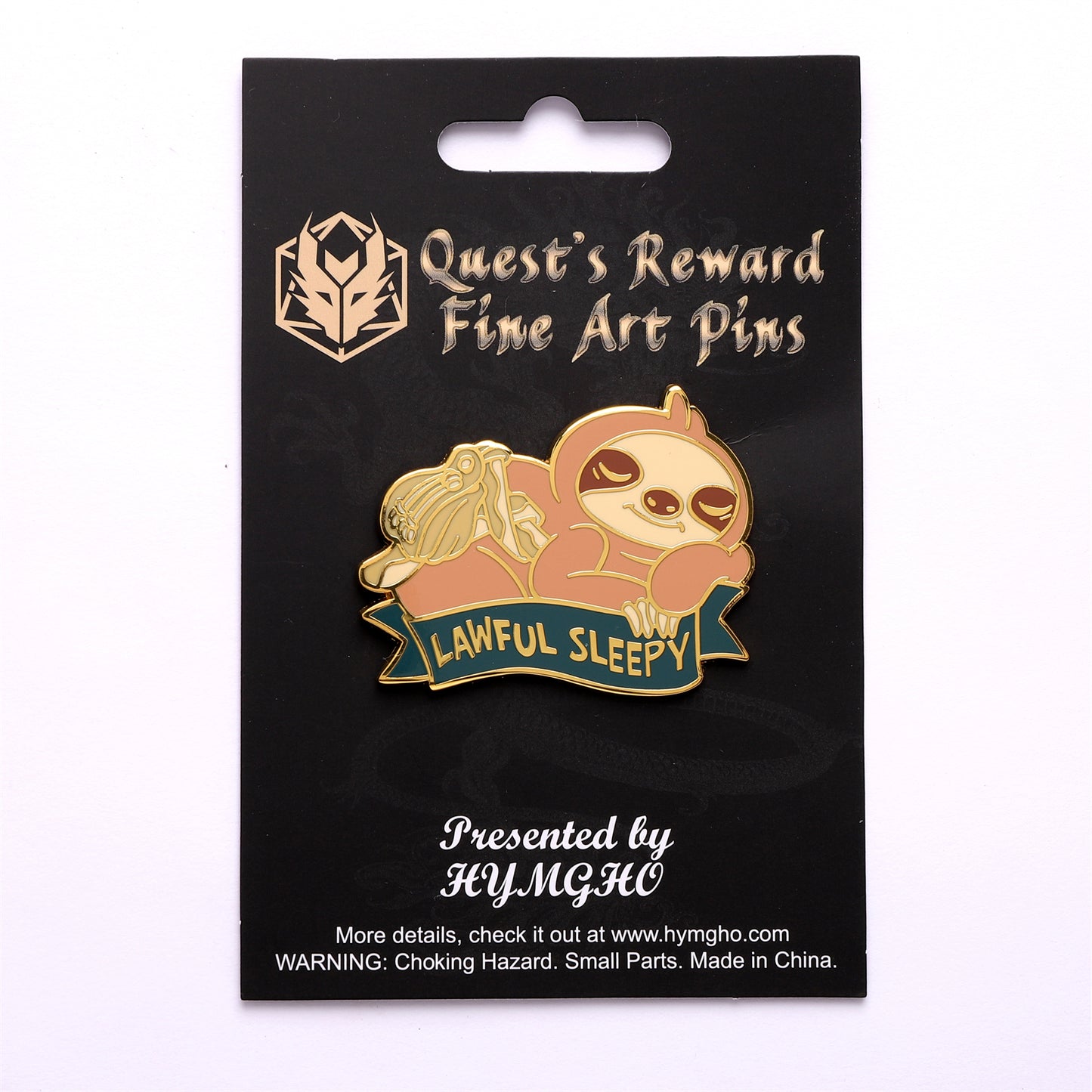 Alternative Alignments Enamel Pin-Lawful Sleepy Sloth