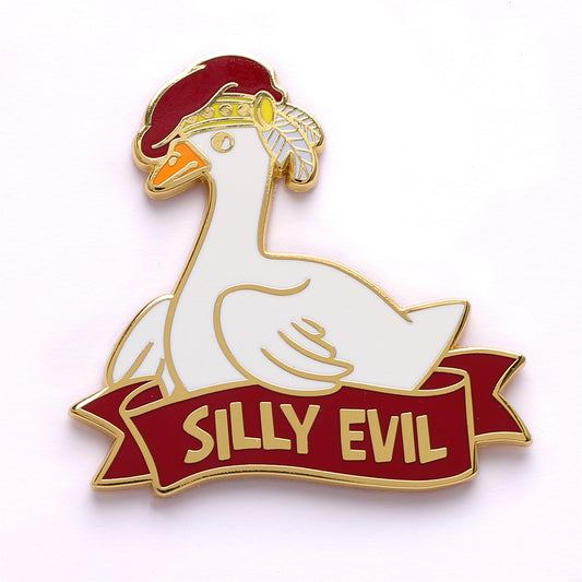 Alternative Alignments Enamel Pin-Silly Evil Goose