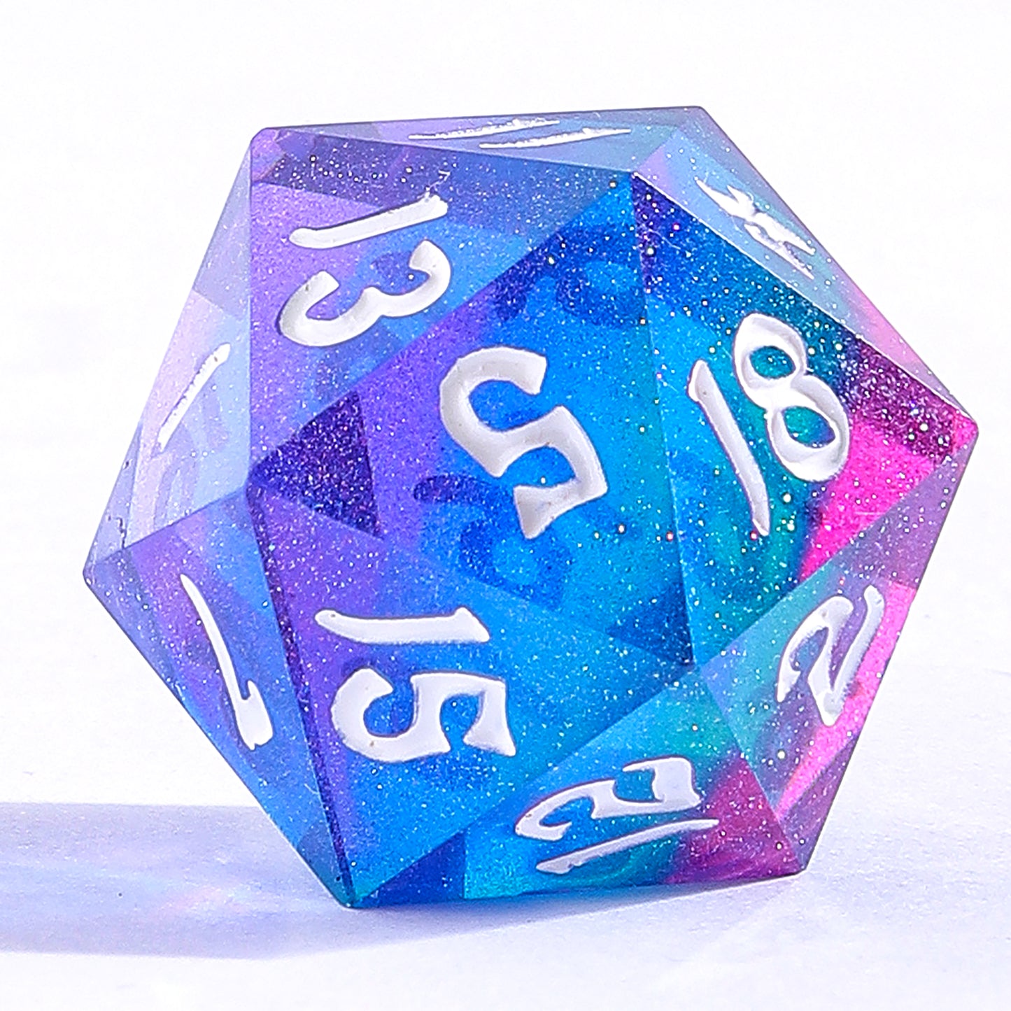 Captured Magic Handmade Sharp Edge Resin Dice-Fairy Stones