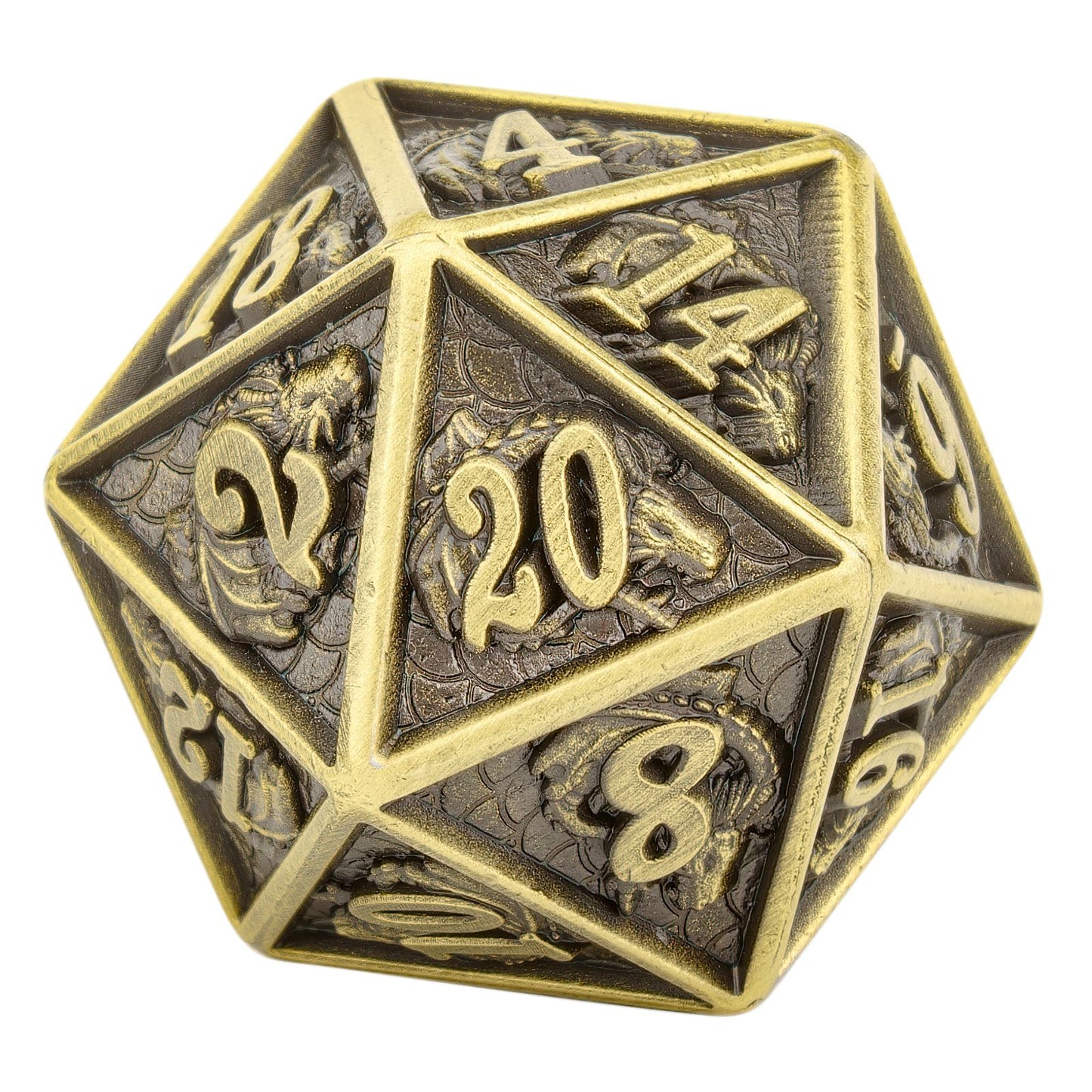 Classic ancient bronze Dragon Dice - HYMGHO Dice