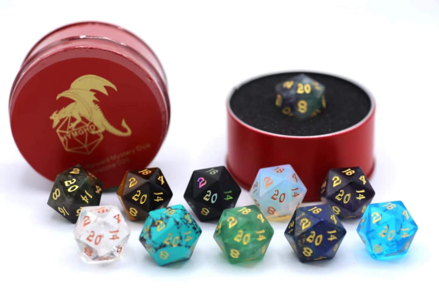 Quest s Reward Mystery Dice Gemstone D20 HYMGHO Dice