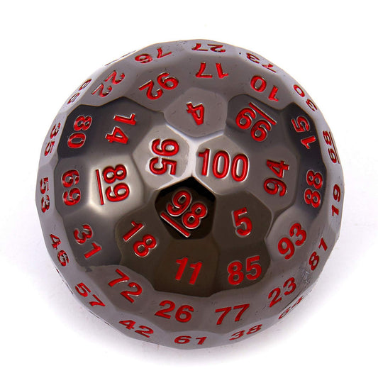 HYMGHO Titans Fist metal 100 Sided D100 die Deadly Blood color - HYMGHO Dice