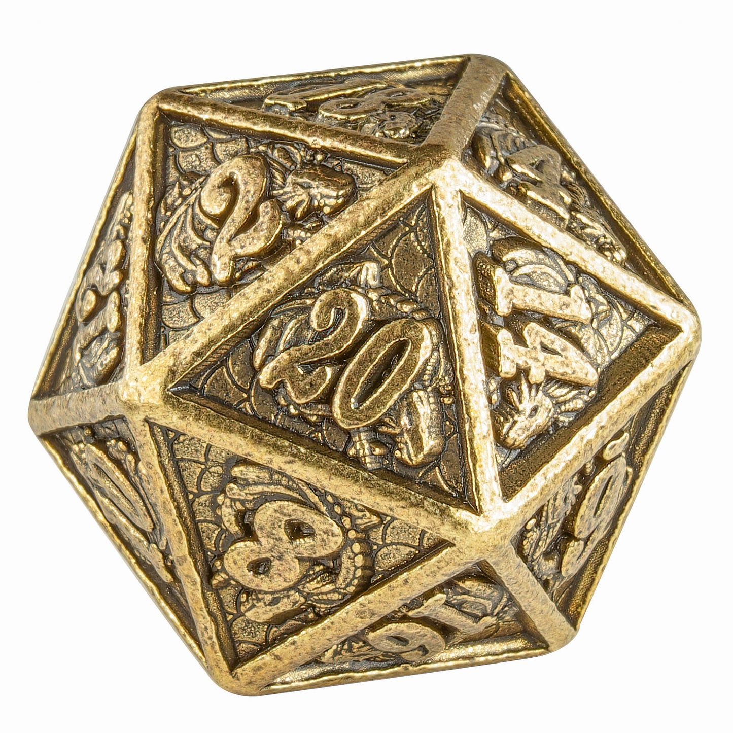 Dungeons and dragons Antique dirty Bronze Dragon Dice - HYMGHO Dice