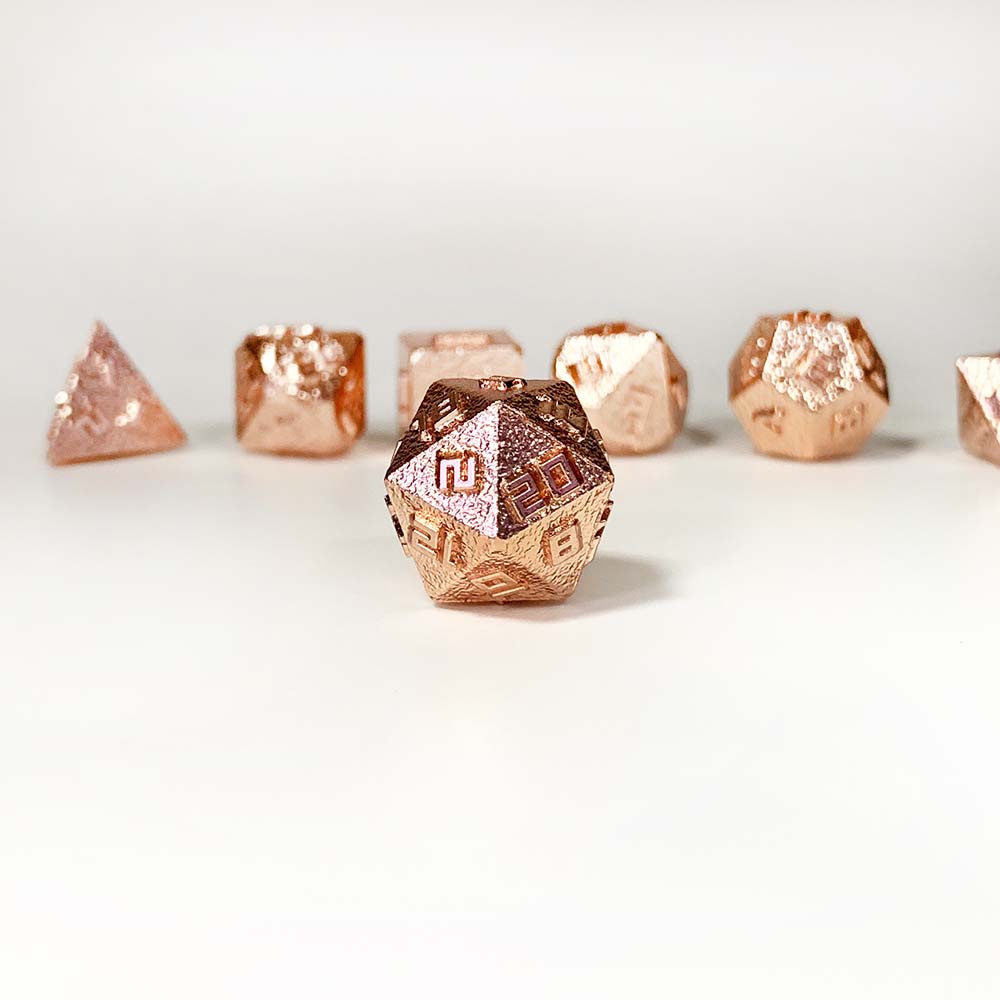 10MM ミニメタル RPG ダイス セット - 銅