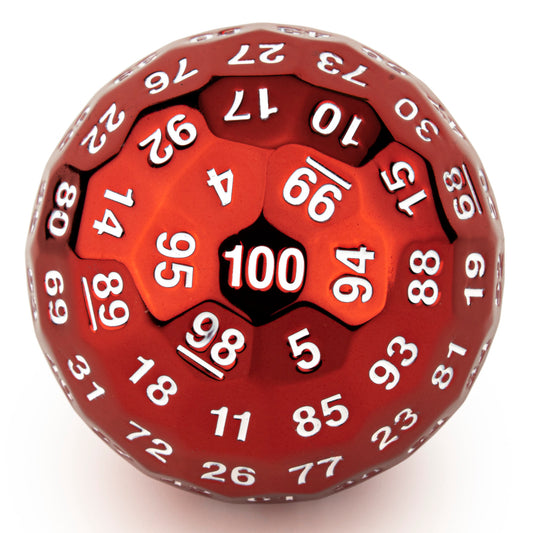 HYMGHO Titans Fist 100 Sided dice D100 die Ruby Red Color - HYMGHO Dice