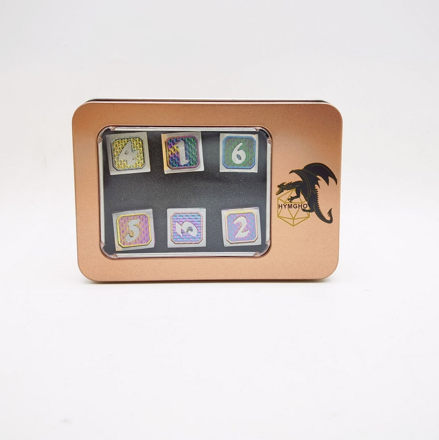 Wargamer Special set of 6 D6s Behemoth Brushed Rainbow