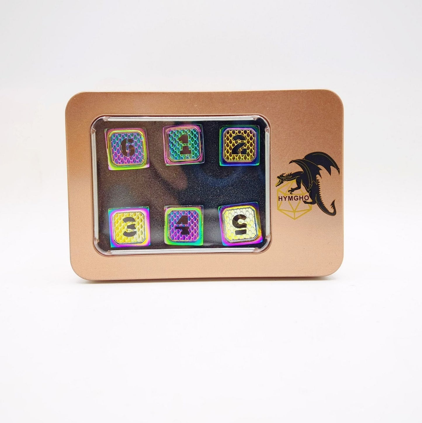 Wargamer Special Set of Six D6s Hollow Wyvern Rainbow