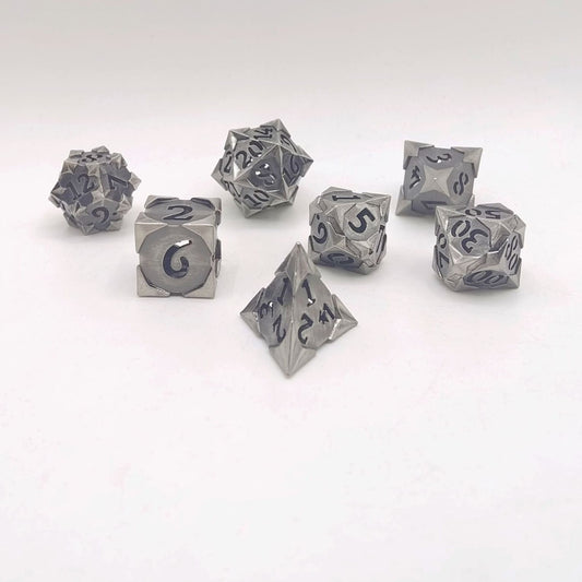 HYMGHO Morning Star Dice hollow cage Ancient Silver