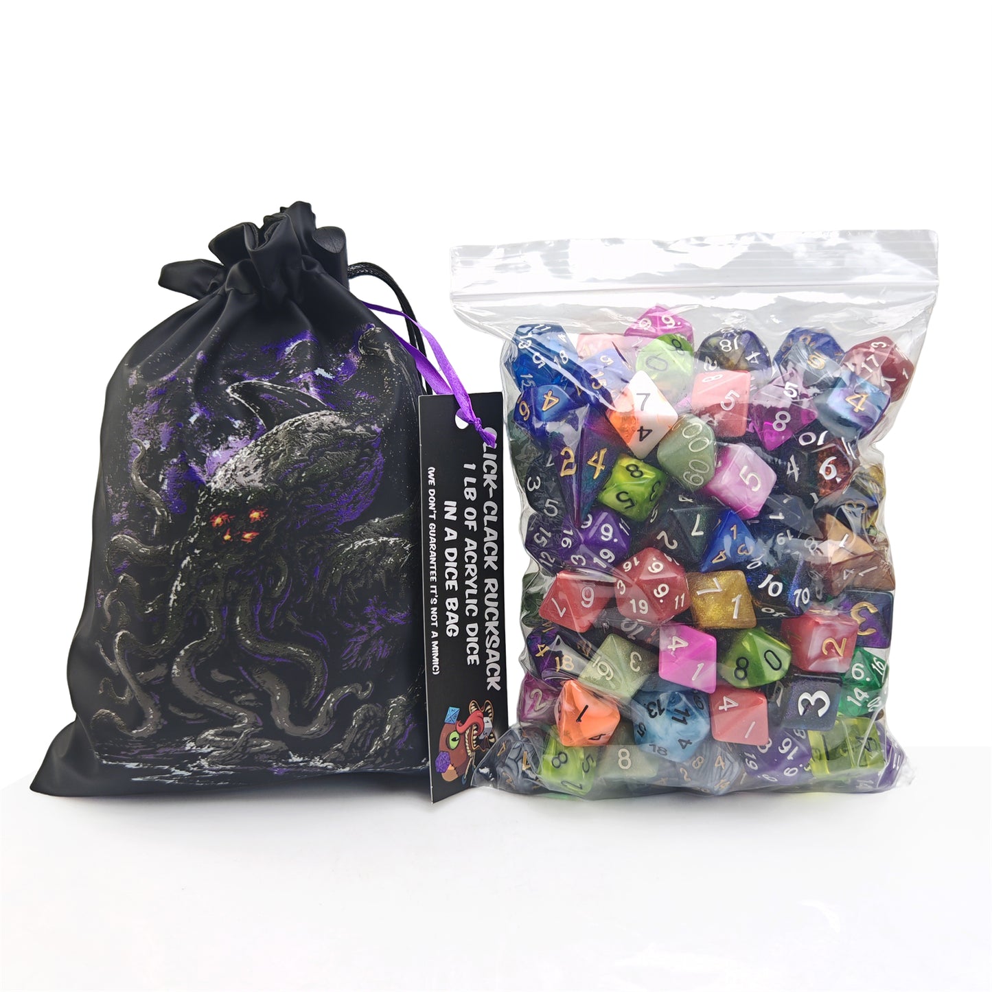 Click Clack Rucksack - 1LB of Acrylic Dice