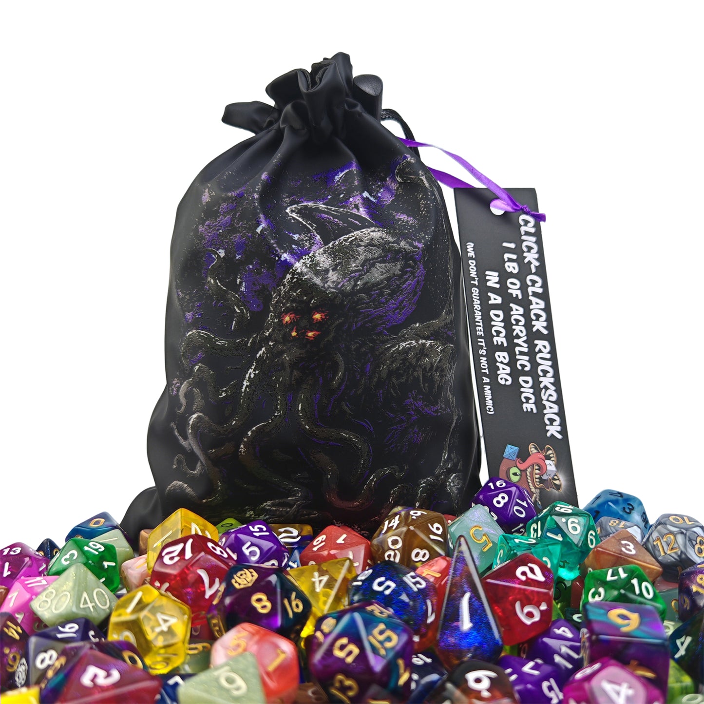 Click Clack Rucksack - 1LB of Acrylic Dice