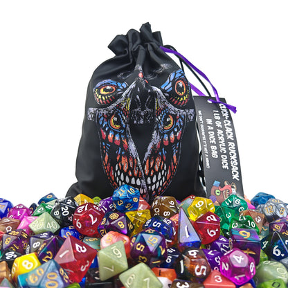 Click Clack Rucksack - 1LB of Acrylic Dice