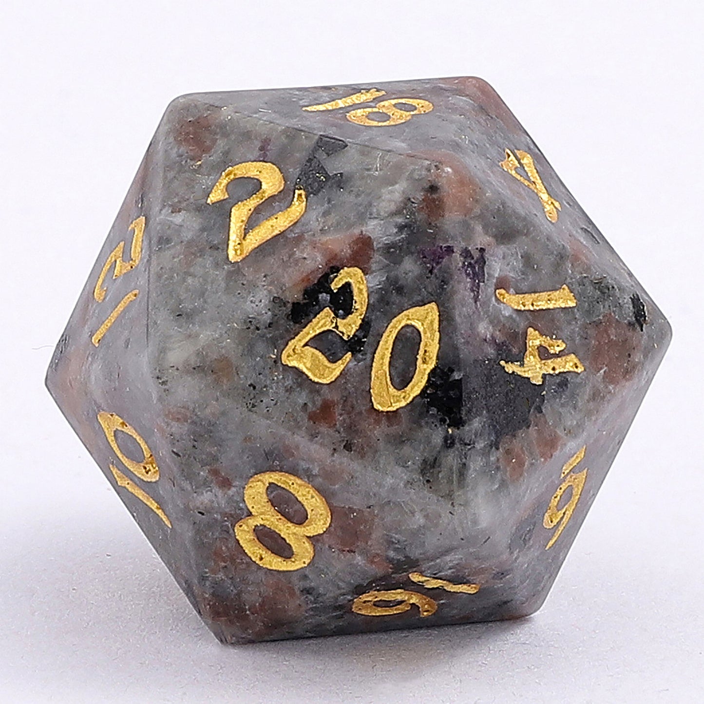 Dragon's Hoard Gemstone Polyhedral Dice Set-Yooperlite with a UV Pen in Gift box