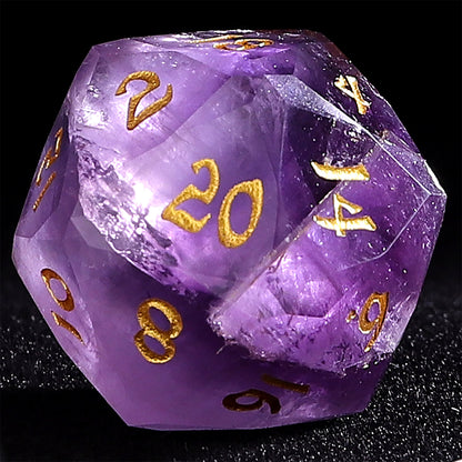 Dragon’s Hoard Luster Cut Dice Set - Amethyst