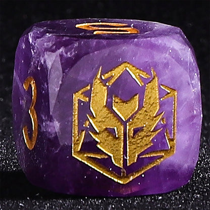 Dragon’s Hoard Luster Cut Dice Set - Amethyst