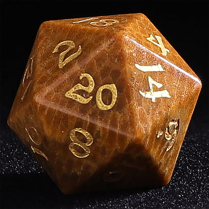 Dragon’s Hoard Gemstone Polyhedral Dice Set - Coral