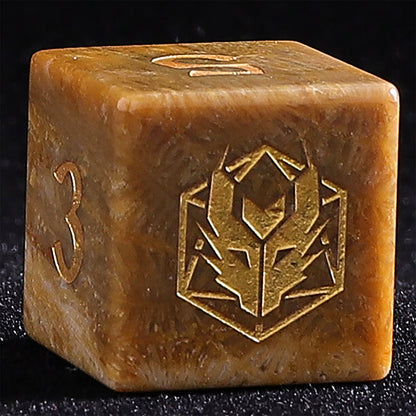 Dragon’s Hoard Gemstone Polyhedral Dice Set - Coral