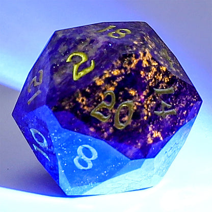 Dragon’s Hoard Luster Cut Dice Set - Lapis Lazuli
