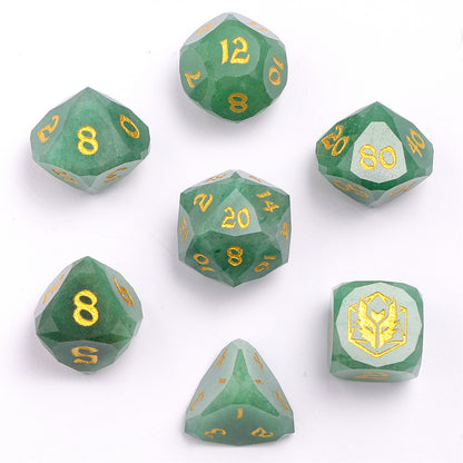Dragon’s Hoard Luster Cut Dice Set - Jade