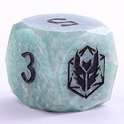 Dragon’s Hoard Luster Cut Dice Set - Amazonite