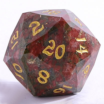 Dragon’s Hoard Luster Cut Dice Set - Unakite