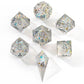 Captured Magic Sharp Edge Resin Dice Set - Crystal