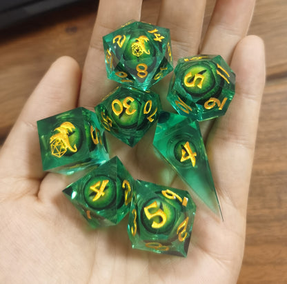 Always Watching Beholder's Rolling Eyeballs Sharp Edged Dice Set