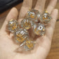 Sharp Edge Liquid Core RPG Dice Set - Gold