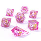 Sharp Edge Liquid Core RPG Dice Set - Pink