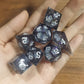 Sharp Edge Liquid Core RPG Dice Set - Magic Black