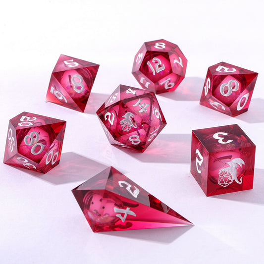 Sharp Edge Liquid Core RPG Dice Set -Shadowfae Euphoria