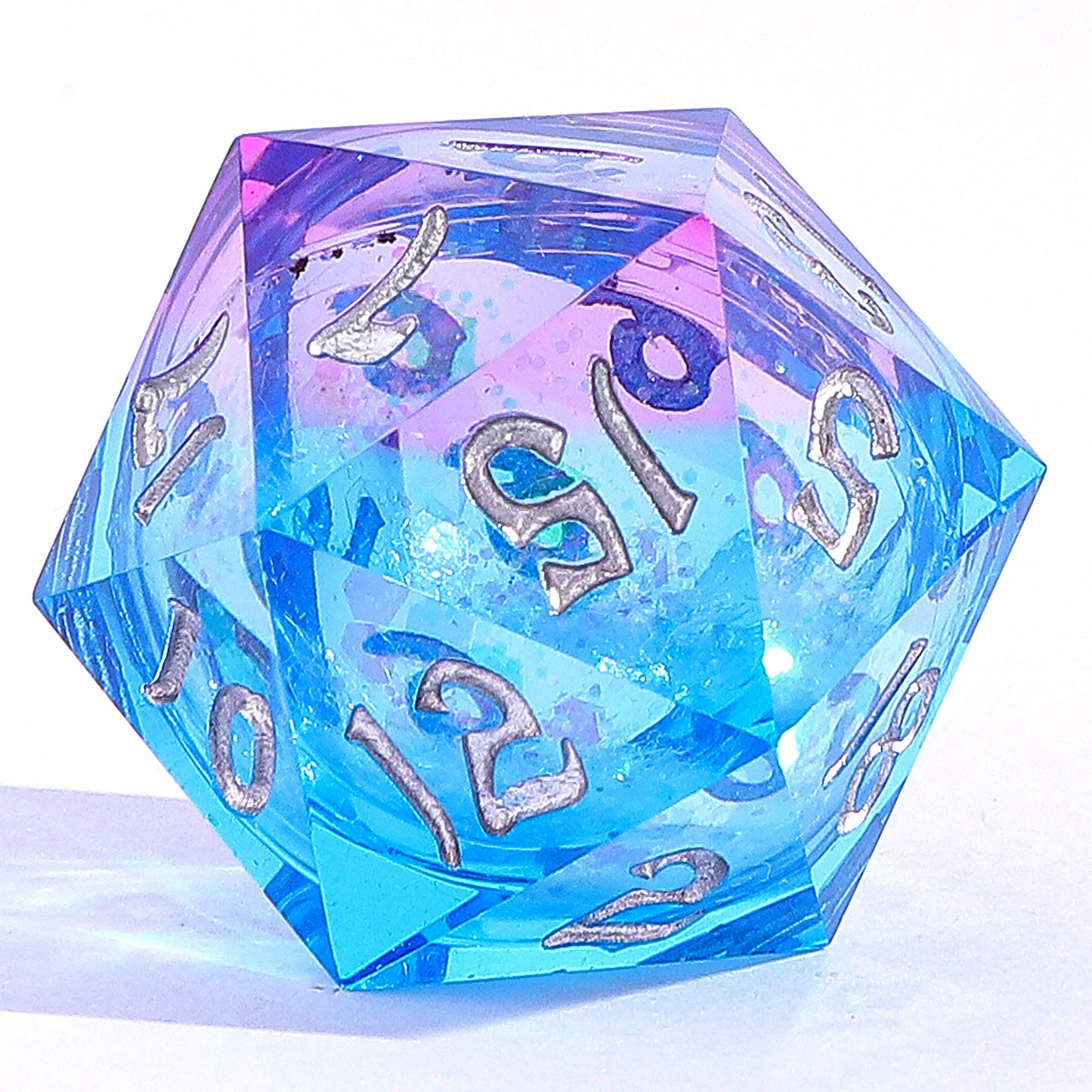 Sharp Edge Liquid Core RPG Dice Set -Fae Storm