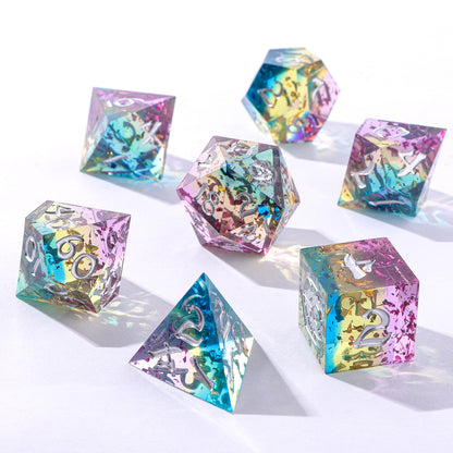 Captured Magic Sharp Edge Resin Dice Set- Sweet Dream