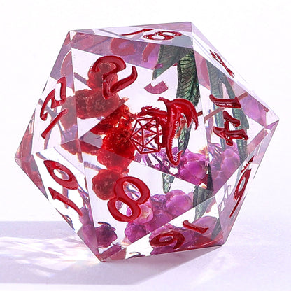 Sharp Edge Resin RPG Dice Set-Herbalists Dice