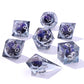 "Always Watching" Dragon's Eye Sharp Edge Resin Dice Set-Smoky Grey