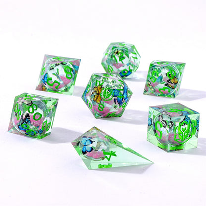 Sharp Edge Liquid Core RPG Dice Set -Dreamwing