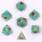 Captured Magic Sharp Edge Resin Dice Set - Meadow Magic