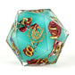 Captured Magic Sharp Edge Resin Dice Set - Meadow Magic